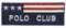 Aufnäher zum Aufbügeln, Marineblau, Motiv: Polo Club