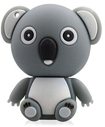 818-TEch No50300050032 Hi-Speed 2.0 clé USB 32Go drôle koala 3D gris