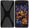 mumbi X-TPU Funda Compatible con Huawei P8 Lite (2017) Caja del teléfono móvil, Negro