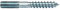 PARCO 5458 x 120 Vis à double filetage galvanisées TX25 avec guide de clé 8 x 120 mm