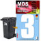 MDS Brand Prime 15cm Zahlen Aufkleber Klebezahlen Selbstklebend Hausnummer Aufkleber Weiss (3)