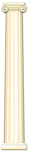 Beistle Roman Pillar Photo Prop Backdrop, Greek Column Wall Decoration, Italian Jointed Cut Out Party Decor, Rome& Greece Party Accessry, 6'