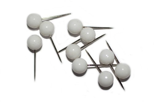 dalipo 31011 - Markiernadeln, 50 Stück, weiß