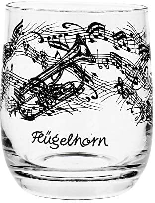 blasmusik-shop Glas Flügelhorn schönes Geschenk für Flügelhornisten