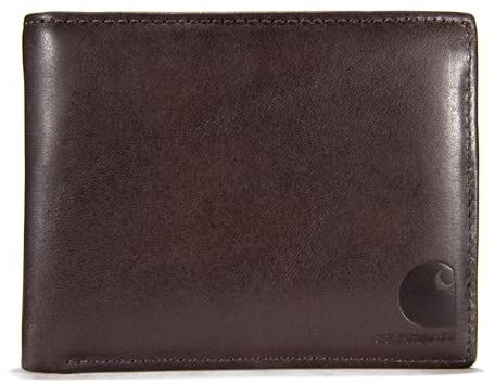 Carhartt Herren Durable Oil Tan Leather Wallets, Available in Multiple Styles Reisebrieftaschen, Ölbraunes Leder (braun), Einheitsgröße