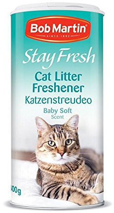 Bob Martin Stay Fresh Cat Litter Freshener Baby Soft Scent, 400g (Pack of 6)