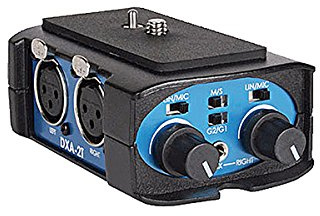 Beachtek DXA-2T Audio-Adapter für Kompakt Camcorder mit Mikrofon Line Input (2X Passive XLR)