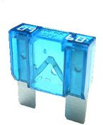 2 x Flachstecksicherung Maxi - Sicherung 60A / 32V / blau