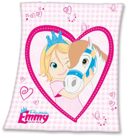 Herding 755315035 Fleecedecke Prinzessin Emmy, Gröߟe 130 x 160 cm, 100 % Polyester