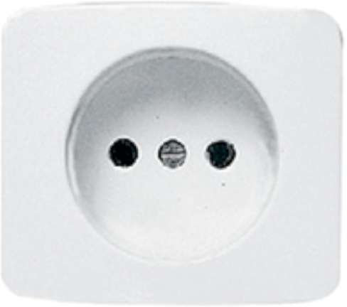 Niessen arco - Tapa base enchufe 2 polos europea arco blanco alpino