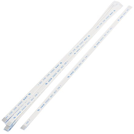 sourcing map a Type 1.0mm Pitch 4 Pin AWM 80C 60V Flexible Flat Cable FFC FPC 200mm 10Pcs