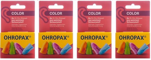 OHROPAX Color Schaumstoff Stoepsel (4x 8 Stück)