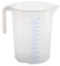 hünersdorff GmbH Récipient gradué 5 000 ML, PP, 2 échelles Transparent, poignée Ouvrir, empilable