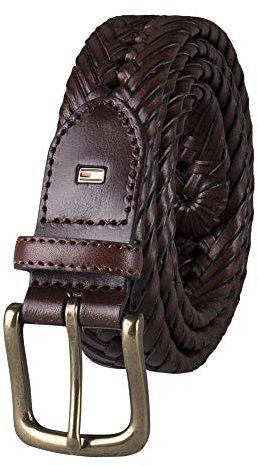 Tommy Hilfiger Men's Braided Belt, Tan, 40