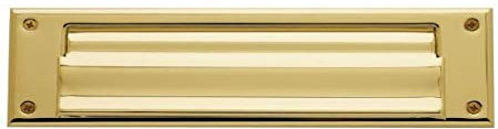Baldwin 0017033 Letter Box Plate, Vintage Brass