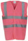 Gilet haute visibilité Yoko unisexe - Rose - moyen