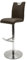 Robas Lund Barstuhl Braun 360°drehbar mit Kunstlederbezug, belastbar bis 120 kg