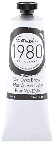Gamblin 1980 - Oelfarbe - Van Dyke Braun - 37 ml