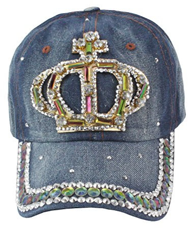 Glamexx24 Topstyle Jeans Cap im Vintage Style mit Stern und Strasssteinen Baseball