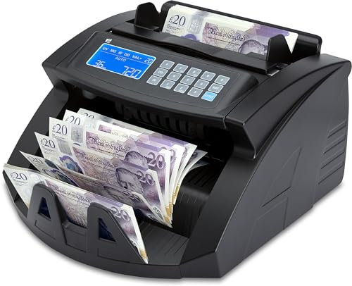 ZZap NC20i Banknote Counter & Counterfeit Detector - Counts 1000 banknotes per Minute, Batch Counting, 5-fold Counterfeit Detection and More!
