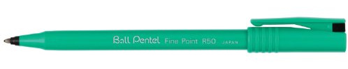 Pentel R50-A Tintenroller 0,4mm F schwarz, 5 Stück