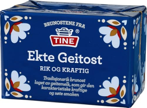 Ekte Gjetost Norwegian Brown Cheese 500g - Crafted from 100% Goat's Milk and Cream from Great British Trading