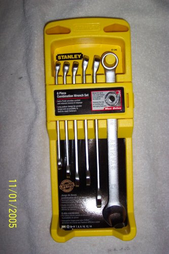 Stanley 87-246 - Juego de llaves combinadas (6 piezas, acabado satinado)