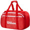 WILSON 2025 Super Tour Red Small Tennis Duffle – Rot/Weiß, für bis zu 2 Schläger