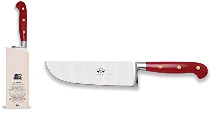 Coltellerie Berti - Insieme - Coltello da pesto - Ceppo magnetico + coltello cucina forgiato (brevettato)