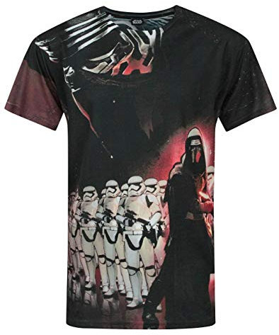 Star Wars Force Awakens Kylo Ren Sublimation Men's T-Shirt White