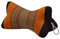 Kapok Thaikissen, Yogakissen, Massagekissen, Kopfkissen, Tantrakissen, Sitzkissen - Braun/Orange (Stern - 18x18x32)