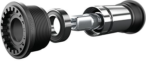 Thun Unisex – Erwachsene Efficient Jive Innenlager, schwarz,Silber, 113 mm