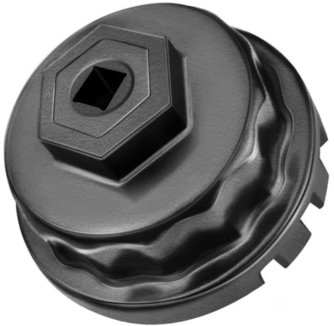 FEDOLOY Ölfilterschlüssel für Toyota, Lexus, RAV4, Camry, Tundra, Highlander, Sienna und mehr – Ölfilterkappen-Entfernungswerkzeug für 2,5 l bis 5,7 l Motoren mit 64 mm Kartuschenstil-Ölfiltergehäusen