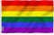 Anley Fly Breeze 3x5 Foot Rainbow Flag - Color Vivo y Resistente a la decoloración UV - Encabezado de Lienzo y Doble Costura - Banderas del Orgullo Gay Poliéster con Arandelas de latón 3 X 5 pies