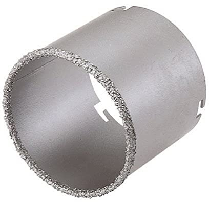 wolfcraft Bohrkroneneinsatz, hartmetallbestreut I 3474000 I Für Sanitär- und Elektroinstallationen in Mauerwerk und Stein, Schnitttiefe 55 mm, Ø 53 mm