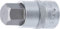 BGS 5184-H19 - Douille à embouts - 12,5 mm (1/2) - six pans intérieurs 19 mm