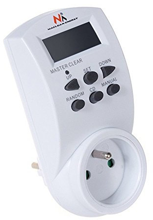 Maclean MCE05 Digitale Zeitschaltuhr Steckdose Wochenzeitschaluhr 7 Tage 230V 16A 10 Programme
