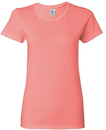 Gildan Women's Heavy Crewneck Cap Sleeve T-Shirt