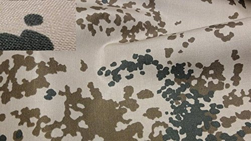 StoffBook BRAUN/GRÜN/BEIGE CORDURASTOFF CAMOUFLAGE WASSERDICHT BUNDESWEHR WÜSTE, C241