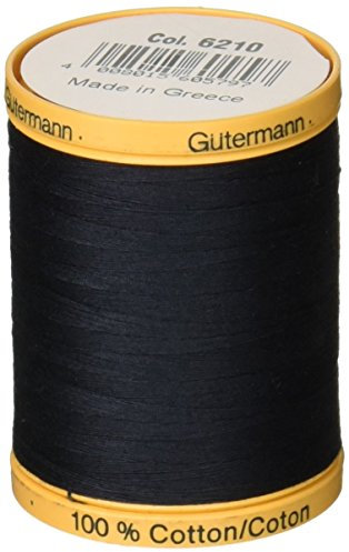 Gutermann Natural Cotton Thread Solids 876 Yards-Midnight Blue