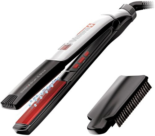 Valera Professional Swiss'X Brush & Shine Combined System For Hair Straightening And Instant Brushing With 5X Ceramic Tourmaline Coated Floating Plates And Detachable Brush (Made In Switzerland)