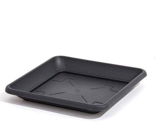Base/plato para macetero terra , dimensiones (mm) 270x270x38, color antracita