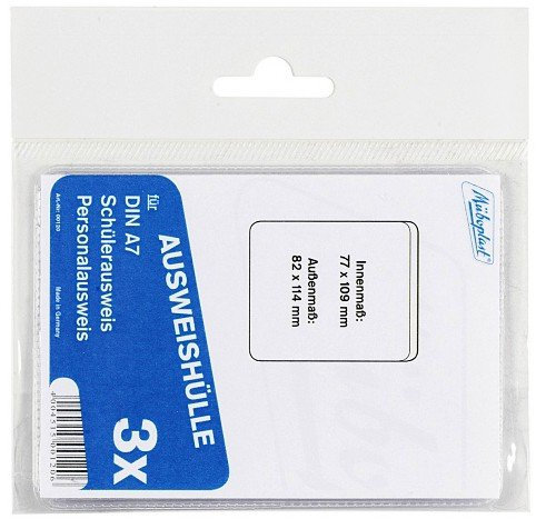 Ausweishülle DIN A7 3er Pack