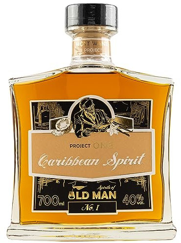 Old Man I Rum Projekt One I Caribbean Spirit I Lieblicher Geschmack I Aromen von Kokos & feinstem Barbados Rum I Zarte Noten von Vanille | 40% Vol. I 700 ml