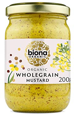 Biona Organic Wholegrain Mustard 200g (Pack of 2)