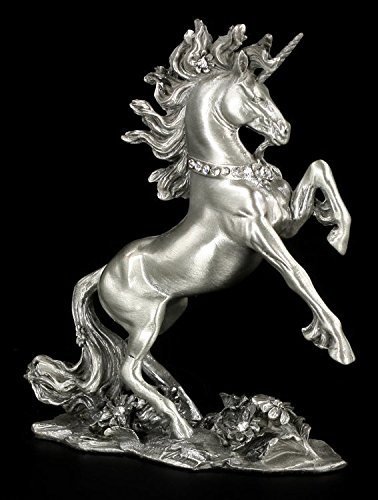 Unbekannt Einhorn Figur aus Zinn mit Schmucksteinen - Veronese