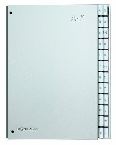 Pagna Pultordner Color (Pultmappe, 24 Fächer, A-Z) Silber