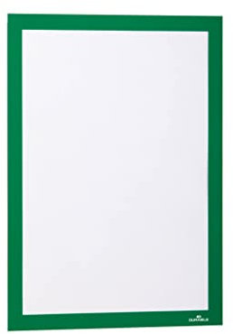 Durable Info-Rahmen Duraframe (A4, selbstklebend mit Magnetverschluss) 2 Stück, grün, 487205