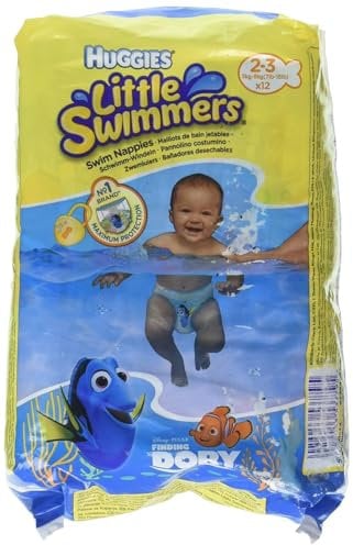 Huggies Little Swimmers pañales de natación, tamaño 2/3, (1x 12 pañales)