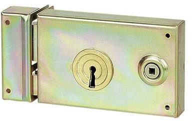 Serrure de grille horizontale en applique Vachette 7487 (droite)